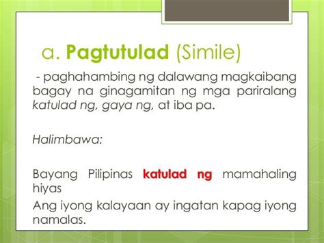 halimbawa ng pagtutulad o simile|Halimbawa Ng Simile: Mga Halimbawa ng Pagtutulad .